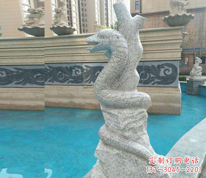龙岩小区十二生肖雕塑动物石雕