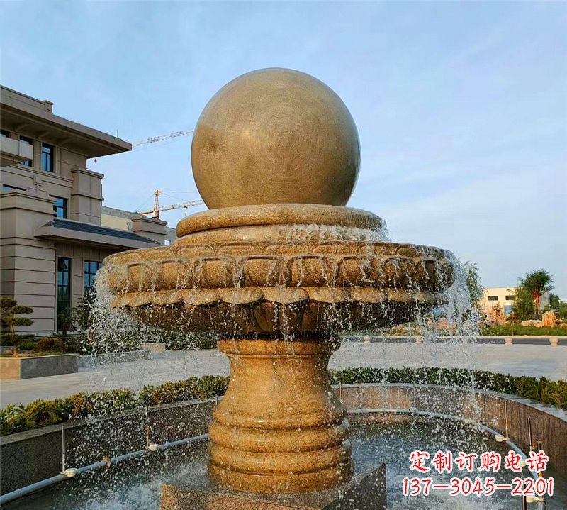 龙岩小区石喷泉雕塑