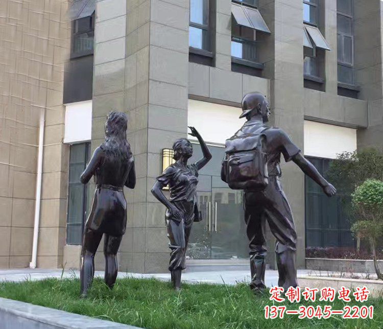 龙岩小区铜雕美女人物雕塑
