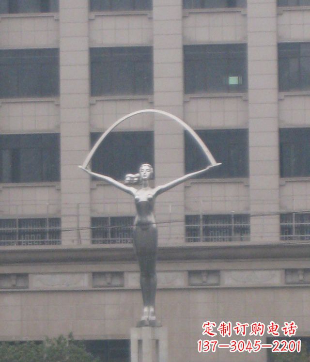 龙岩校园不锈钢女孩雕塑
