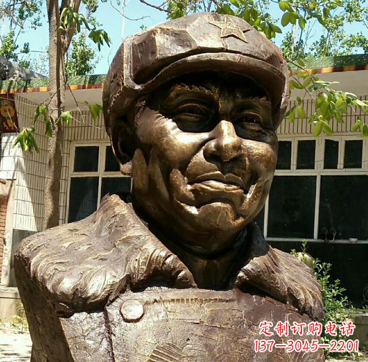 龙岩校园名人朱德胸像铜雕