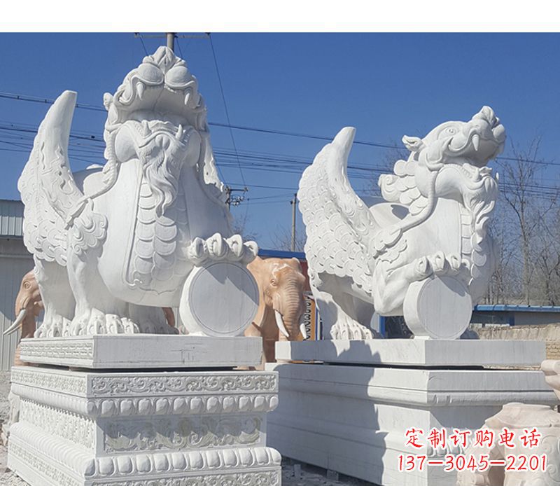 龙岩獬豸法院门口神兽石雕