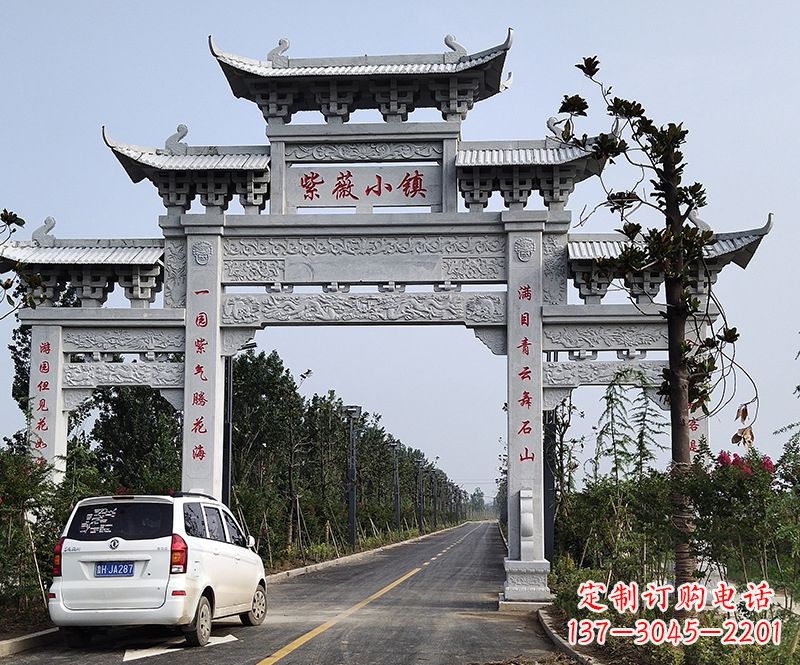 龙岩杏花石雕牌坊