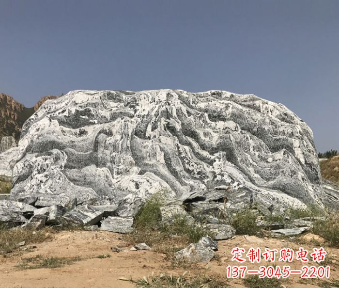 龙岩雪浪石假山公园景观石雕 (2)