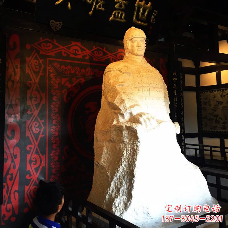 龙岩英雄盖世楚霸王石雕像
