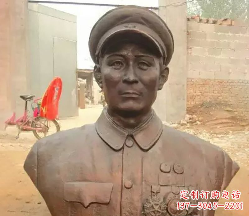 龙岩元帅名人胸像铜雕