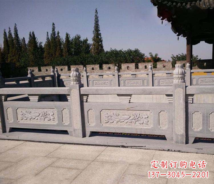 龙岩园林仿古石栏板景观石雕 (2)