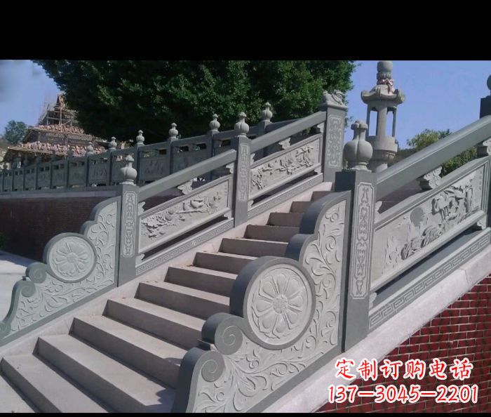 龙岩园林景观大理石栏板雕塑 (4)