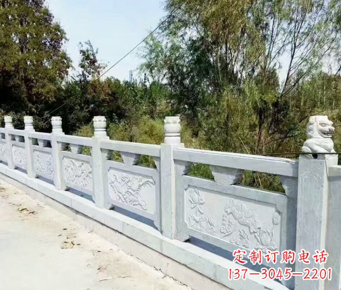 龙岩园林景观大理石栏板石雕_1