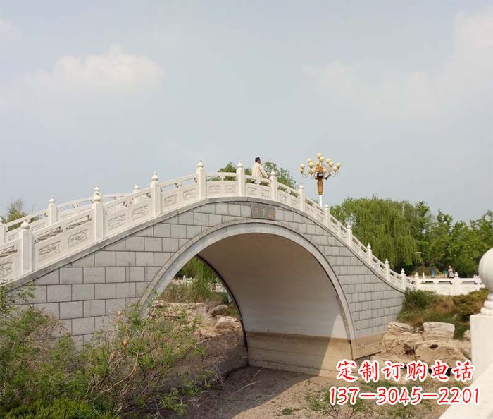 龙岩园林景观大理石桥栏板石雕 (6)
