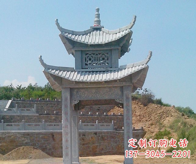 龙岩园林景观仿古石雕凉亭