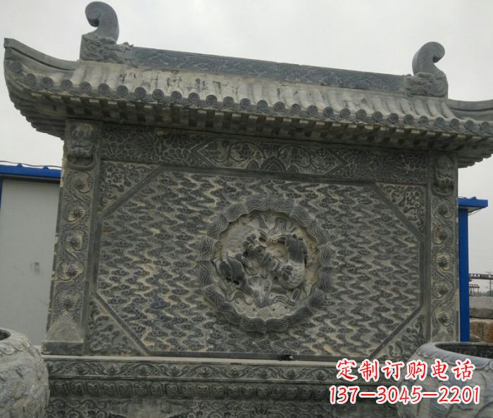 龙岩园林景观仿古石雕影壁
