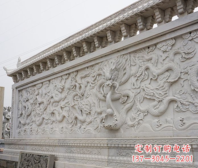 龙岩园林九龙壁石雕影壁 (5)