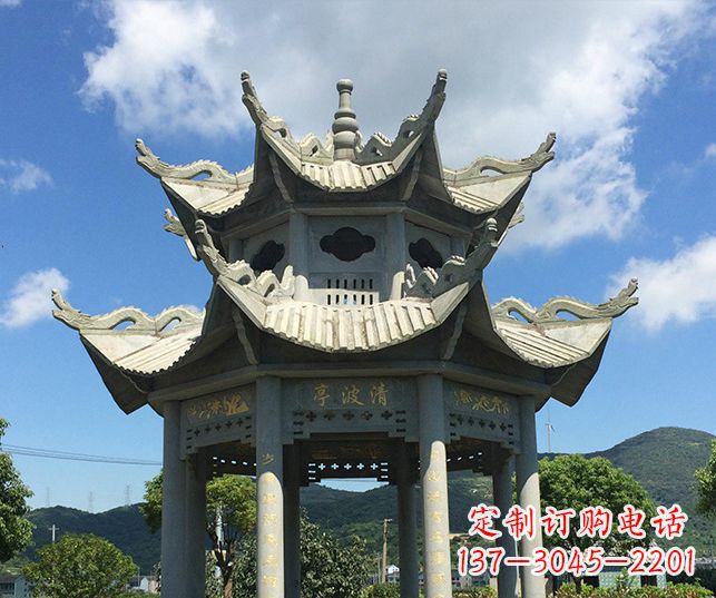 龙岩园林凉亭景观石雕