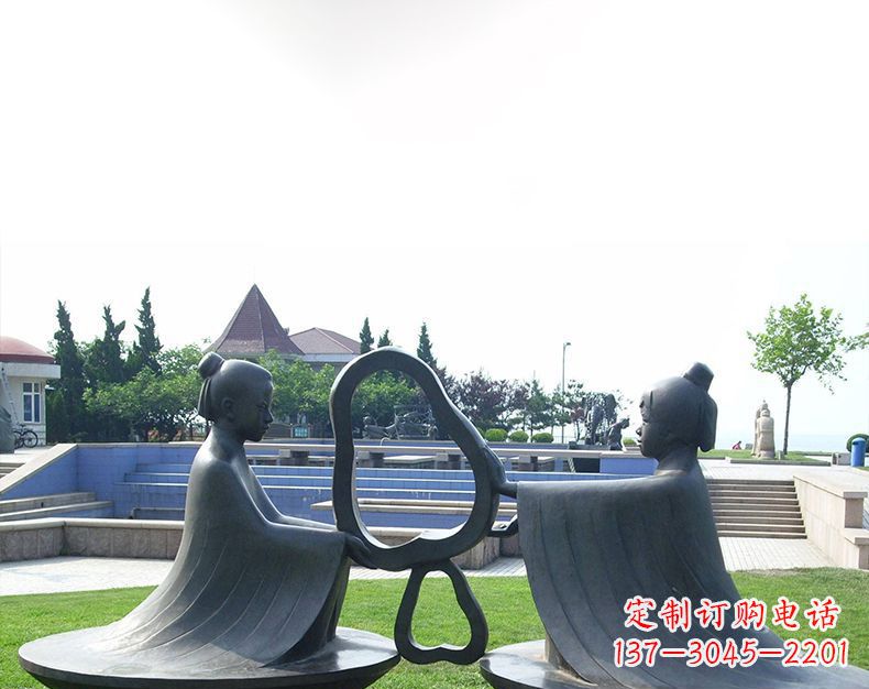 龙岩园林铸铜孔融让梨雕塑