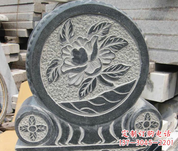 龙岩招财抱鼓石仿古石门墩