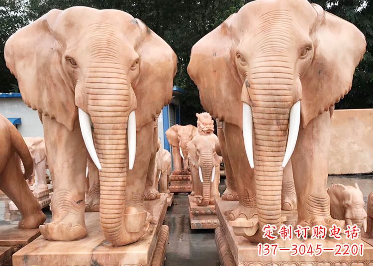 龙岩招财大象石雕