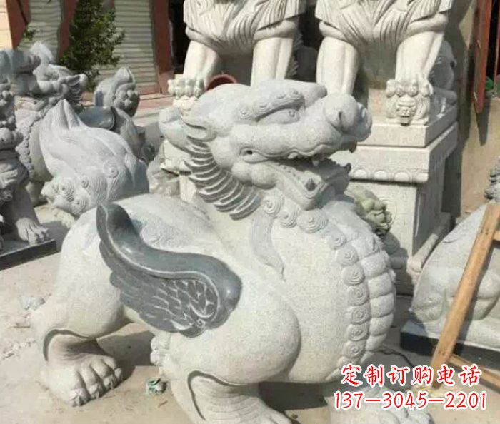 龙岩招财神兽仿古貔貅石雕