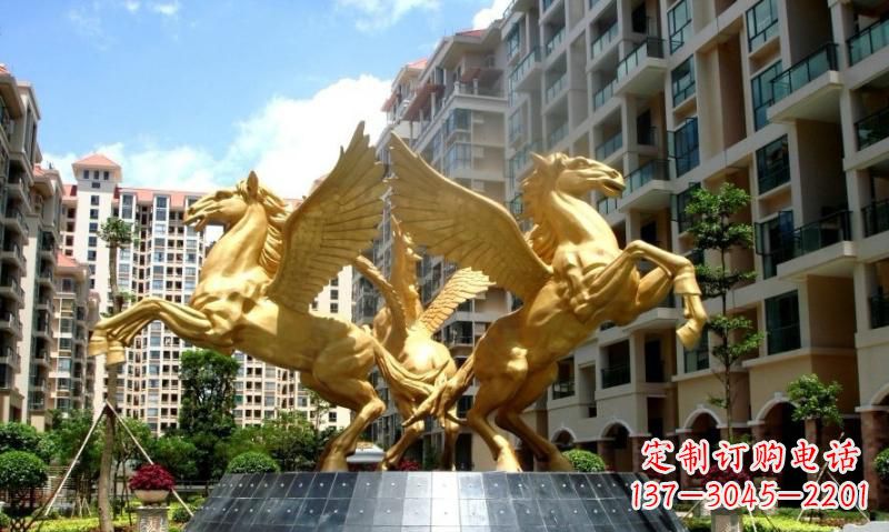 龙岩铸铜飞马雕塑