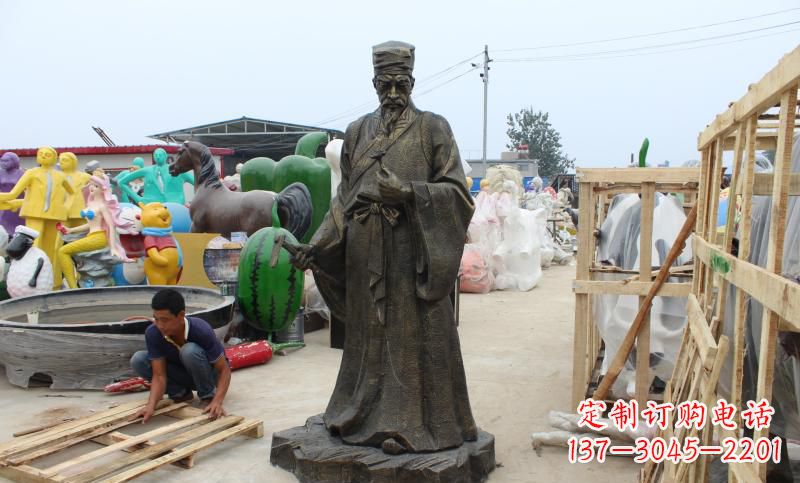龙岩铸铜李时珍雕塑