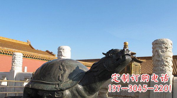 龙岩铸铜龙龟寺庙神兽铜雕