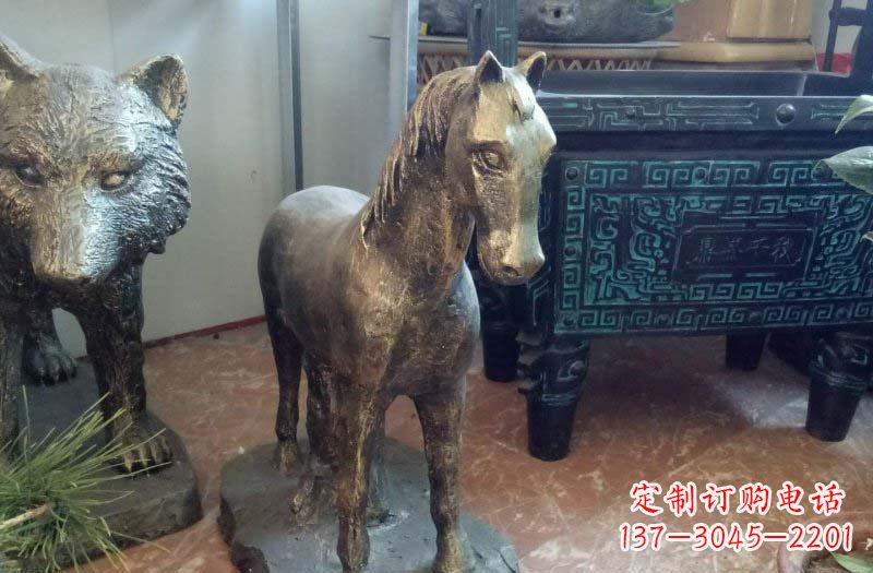 龙岩铸铜马雕塑222
