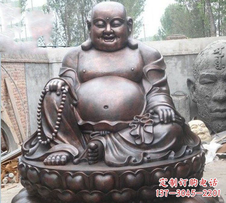 龙岩宗教庙宇弥勒佛铜雕222
